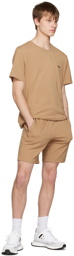 BOSS Beige Embroidered Shorts