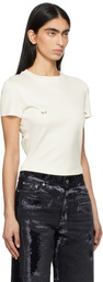 Mugler White Pierced Baby T-shirt