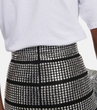 Alexandre Vauthier Crystal-embellished jersey miniskirt