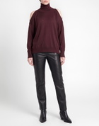 Roberto Collina Womens Turtleneck Plum