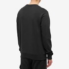 Calvin Klein Men's Monogram Print Crew Sweat in Black/Dark Clove