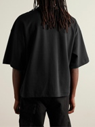 Nike - Sportswear Cotton-Blend Tech Fleece T-Shirt - Black