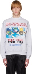 Online Ceramics Gray 'Two Gifts' Sweatshirt