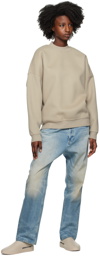 Fear of God Beige Brushed Sweater