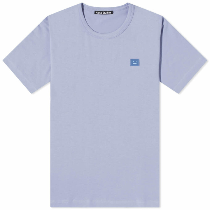 Photo: Acne Studios Men's Nash Face T-Shirt in Pale Purple