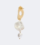 Ysso Delos pearl 24kt gold-plated drop earrings