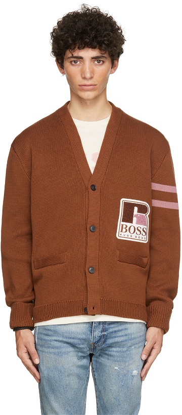 Photo: Boss Brown Russell Athletic Edition Krussel Cardigan