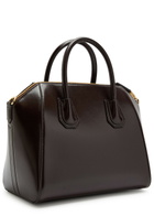 Givenchy Antigona Small Leather top Handle bag - Chocolate - One Size