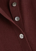 Crush Cashmere Lennon Cashmere Cardigan Burgundy