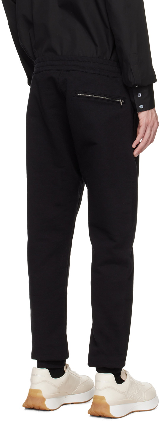 Alexander McQueen Black Graffiti Logo Sweatpants