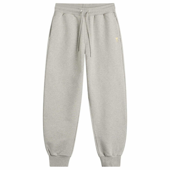 Photo: AMI Paris Men's ADC Trackpants in Gris Chine Clair
