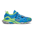 Balenciaga Blue and Green Track.2 Sneakers