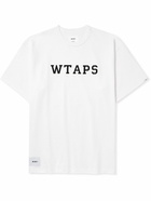 WTAPS - Logo-Print Appliquéd Cotton-Jersey T-Shirt - White