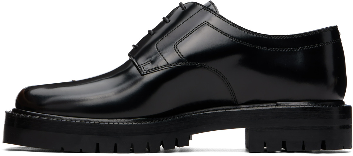 Maison Margiela Black Tabi Lace-Up Derbys