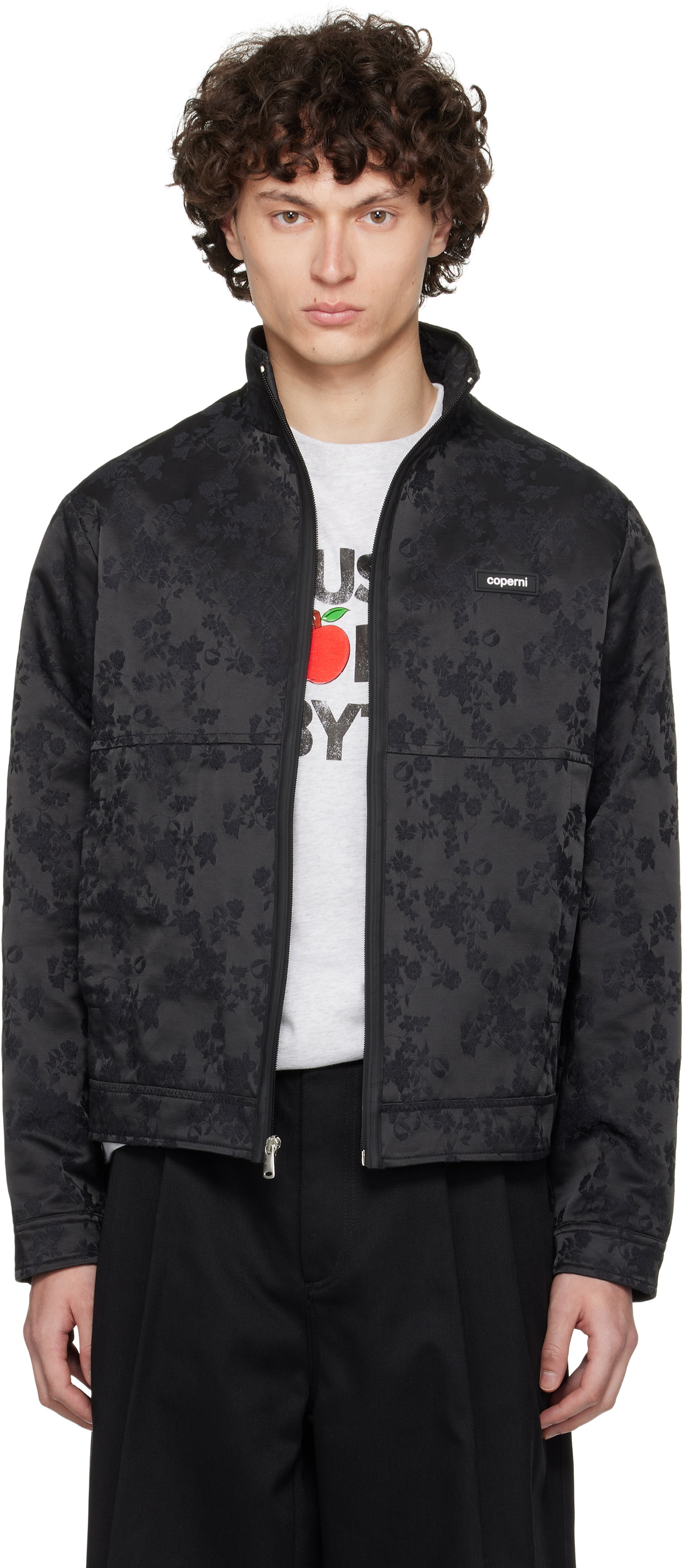 Coperni Black Jacquard Zipped Jacket