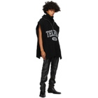 Telfar Black Wrap Sweater