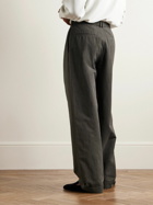 The Row - Keenan Pleated Virgin Wool Suit Trousers - Gray
