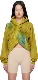 Collina Strada Khaki Draped Hoodie