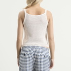 DUNST Women's Knit Vest Top in Ivory