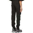 Juun.J Black Wool Multi-Pocket Jogger Cargo Pants