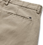 NN07 - Karl Slim-Fit Cotton and Linen-Blend Trousers - Green