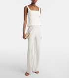 Posse Cove silk-blend straight pants