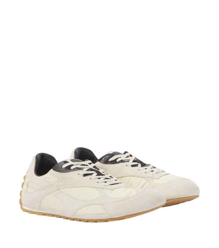 Photo: Bottega Veneta Orbit Flash suede-trimmed sneakers