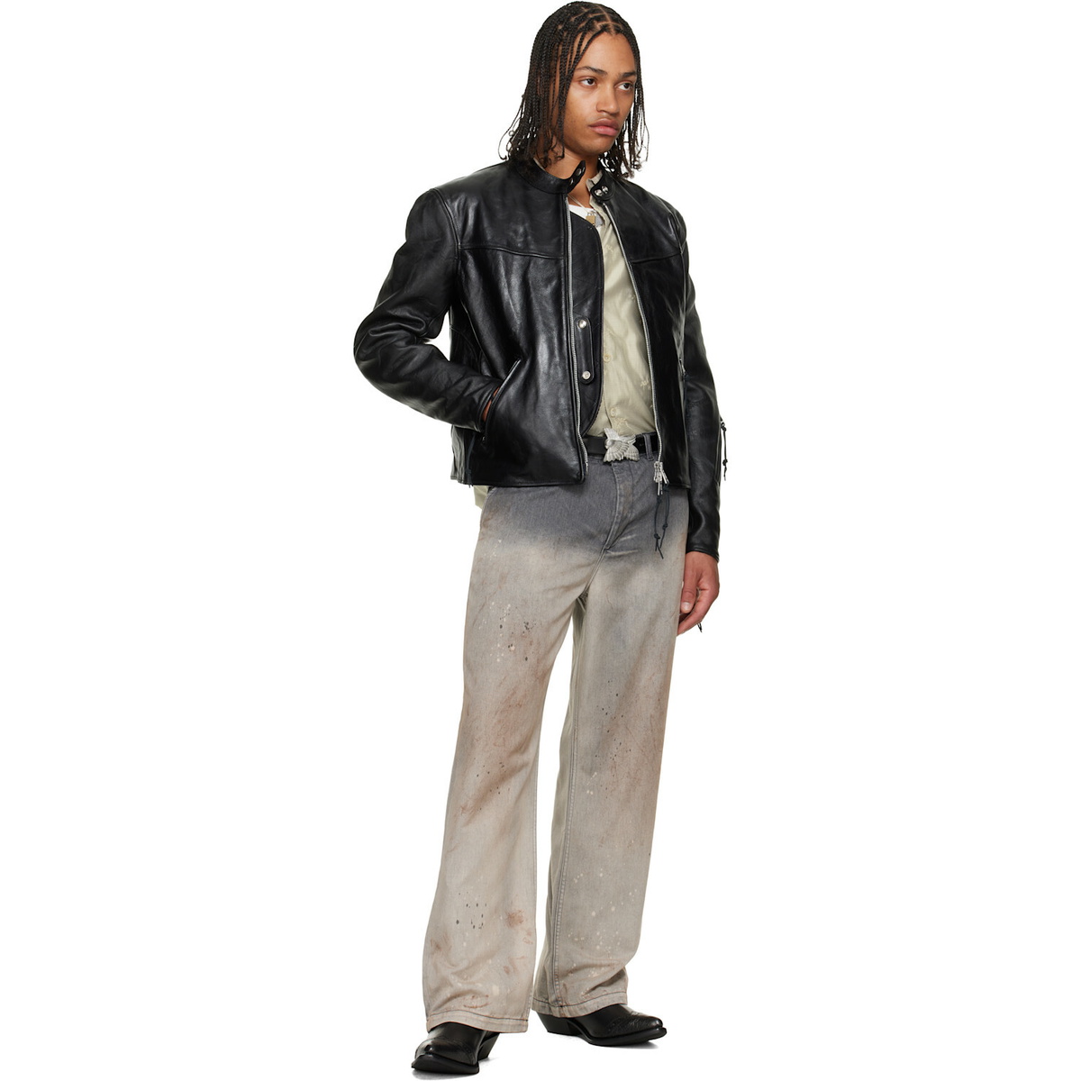OUR LEGACY Gray Rig Chino Jeans