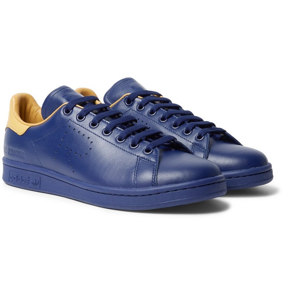 Encogerse de hombros legación Humildad Raf Simons - adidas Originals Stan Smith Leather Sneakers - Men - Navy Raf  Simons