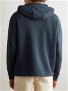 Ninety Percent - Madsen Cotton-Jersey Hooded Jacket - Blue