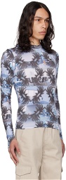 Maisie Wilen Blue Body Shop Long Sleeve T-Shirt