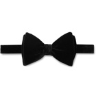 Turnbull & Asser - Pre-Tied Cotton-Velvet Bow Tie - Black