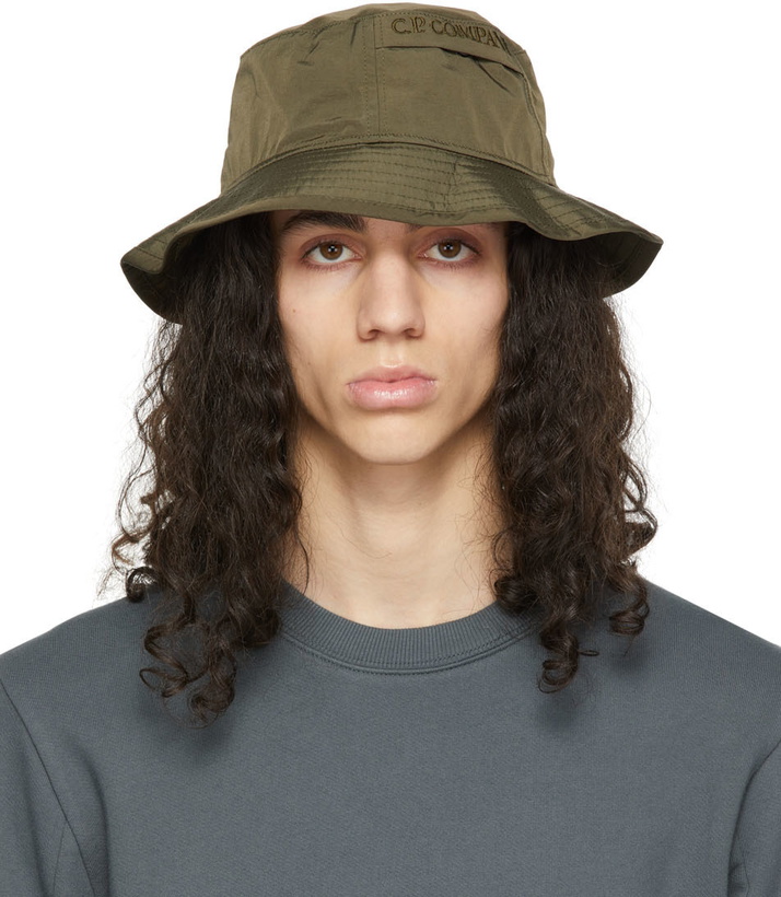 Photo: C.P. Company Khaki Chrome Bucket Hat