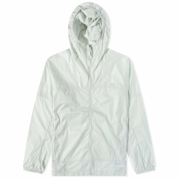 Photo: Nike Men's ACG Windproof Cinder Cone Jacket in Light Silver/Summit White