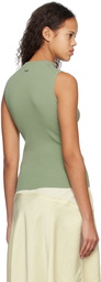 BOSS Green Ribbed Tank Top