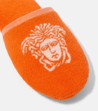 Versace Home Medusa cotton terry slippers