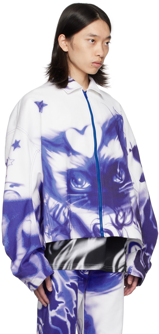 Gerrit Jacob White Oversized Denim Jacket Gerrit Jacob