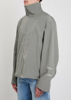 Calvin Klein Preston High-neck Nylon Jacket Grey