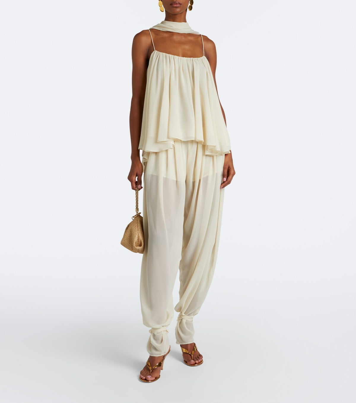 De La Vali Ines chiffon balloon pants