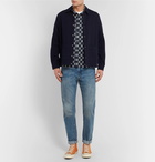 Folk - Gabe Slim-Fit Checked Cotton Shirt - Men - Navy