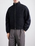 Jil Sander - Brushed Wool-Blend Blouson Jacket - Blue