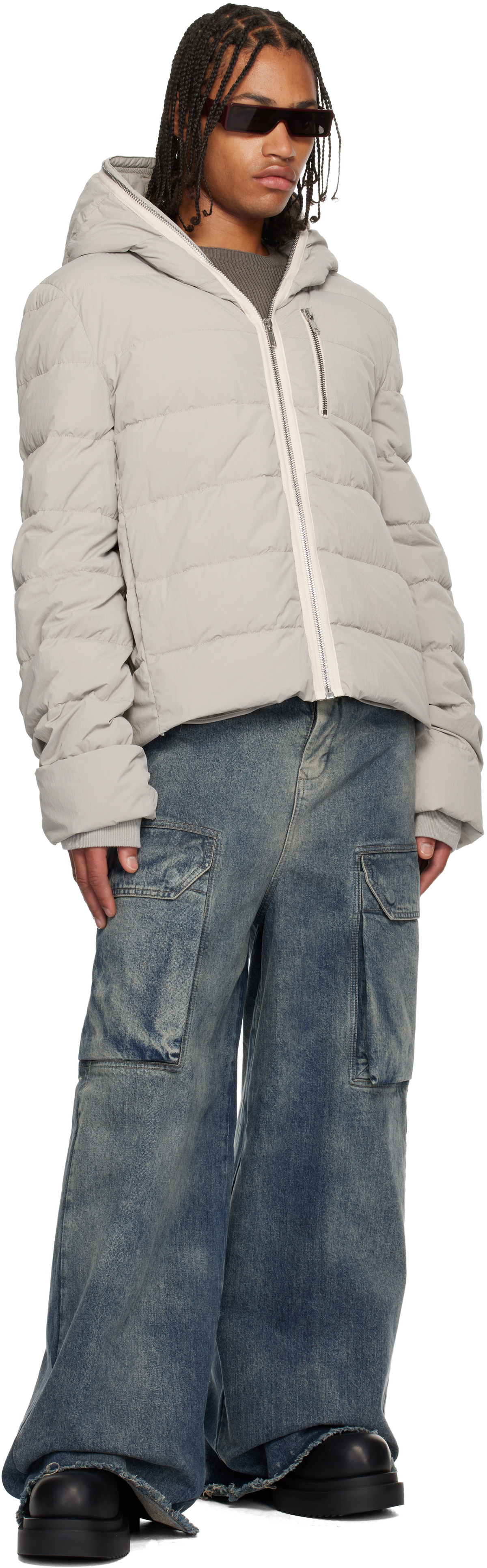 Rick Owens Off-White Concordians Quilted Down Jacket