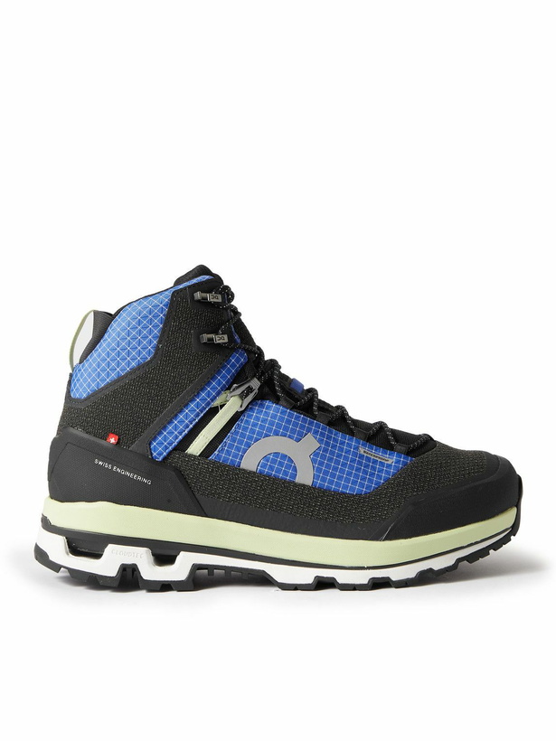 Photo: ON - Cloudalpine Rubber-Trimmed Ripstop Running Sneakers - Blue