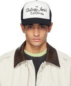 AMIRI White & Black 'Chateau Amiri' Foam Trucker Cap