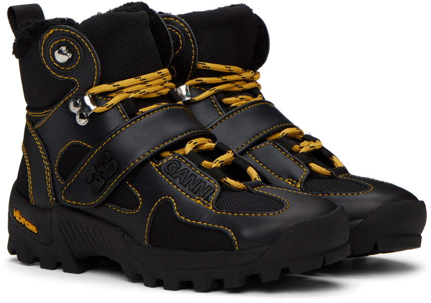 GANNI Black Performance Hiking Boots GANNI