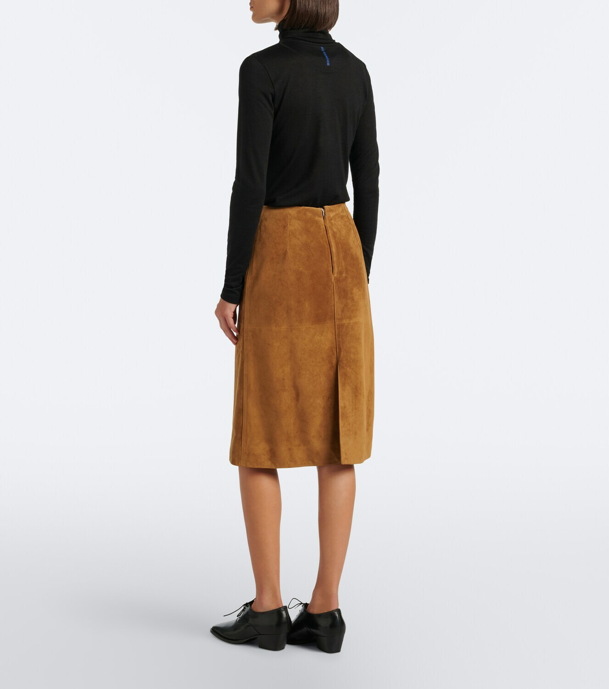 Jil Sander Suede midi skirt