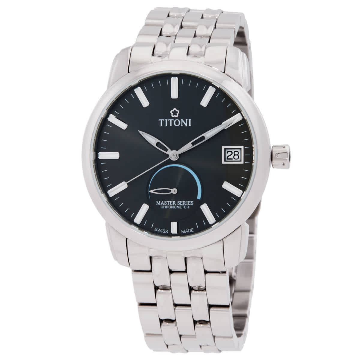 Titoni Master Series Automatic Anthracite Dial Mens Watch 94388-S-579