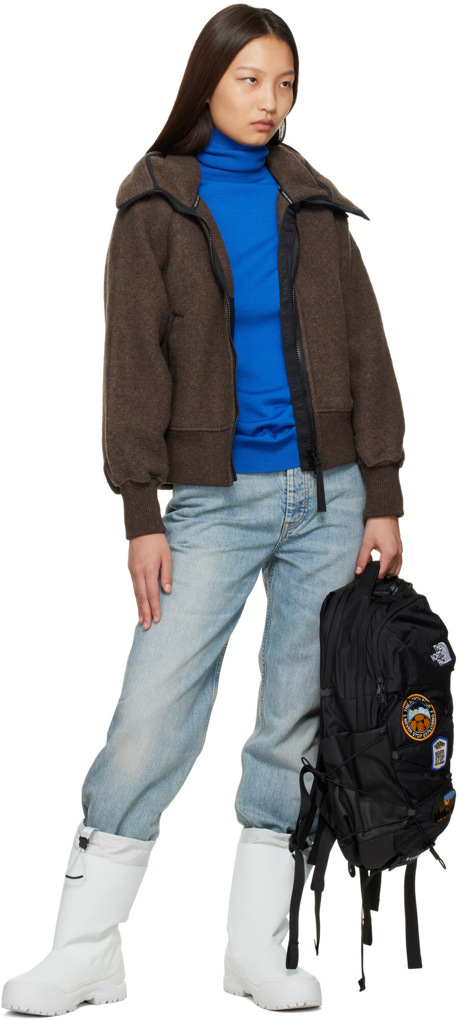 The North Face Black Borealis Patch Backpack