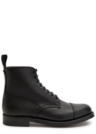 Grenson Shoe 3 Grained Leather Boots Black