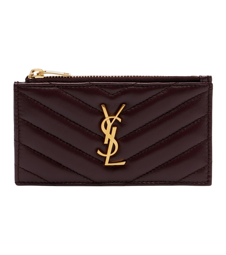 Photo: Saint Laurent Cassandre leather card holder